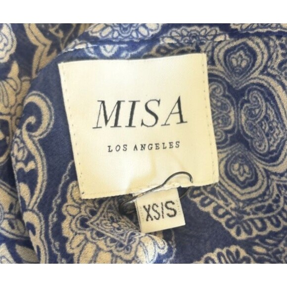 MISA Los Angeles Farah Cold-Shoulder Chiffon Maxi Size XS/S Romantic Boho - Picture 5 of 9